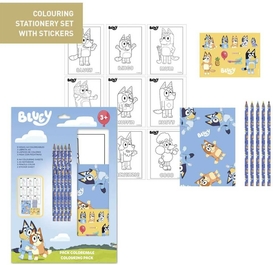 CERDÁ „Bluey“ kanceliarinės prekės, mokyklos aksesuarai