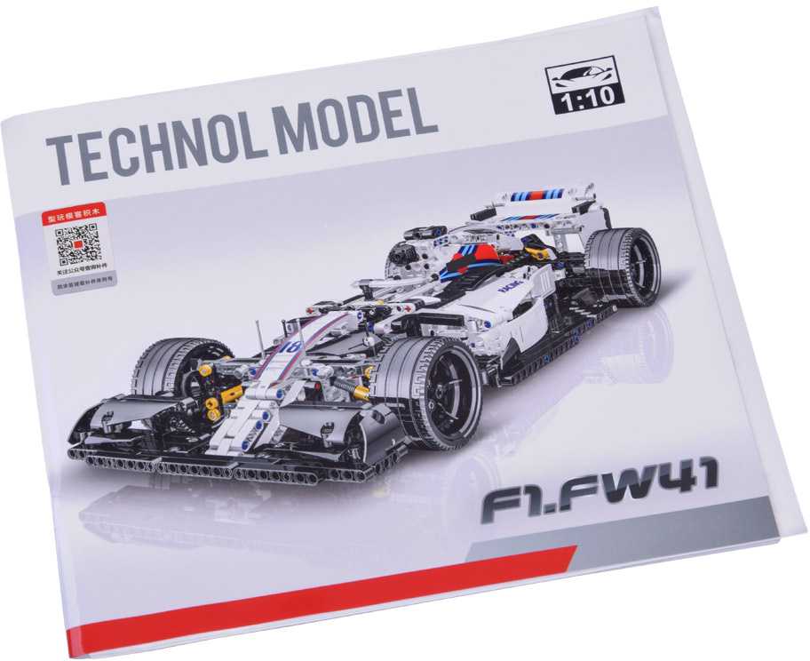 Jokomisiada Techniniai blokai 1152 dalių Bolid F1.FW41 lenktyninis automobilis ZA5309