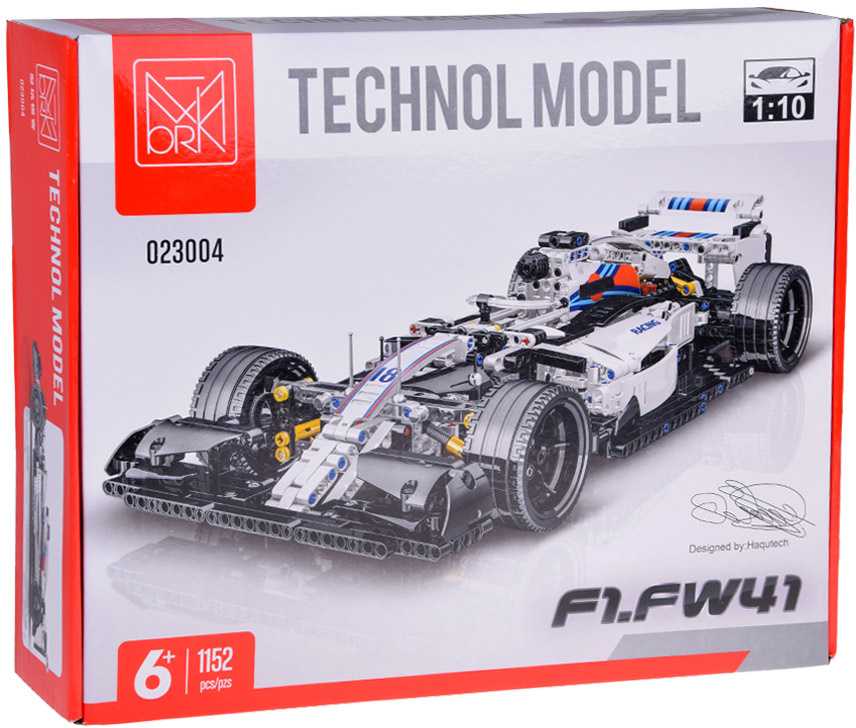 Jokomisiada Techniniai blokai 1152 dalių Bolid F1.FW41 lenktyninis automobilis ZA5309