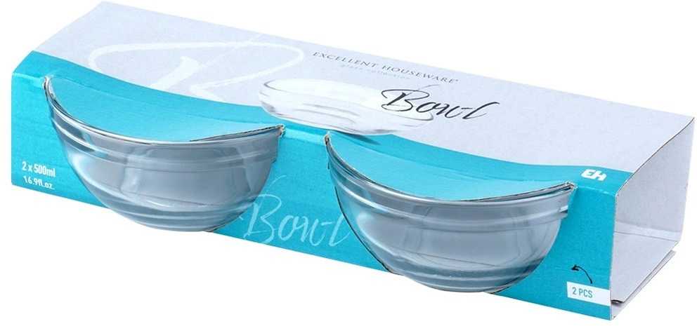 Excellent Houseware Stikliniai dubenėliai 500 ml 2 vnt.