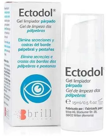 "Brill Ectodol" Valomasis gelis, skirtas kasdienei vokų ir blakstienų higienai sergant blefaritu 15ml