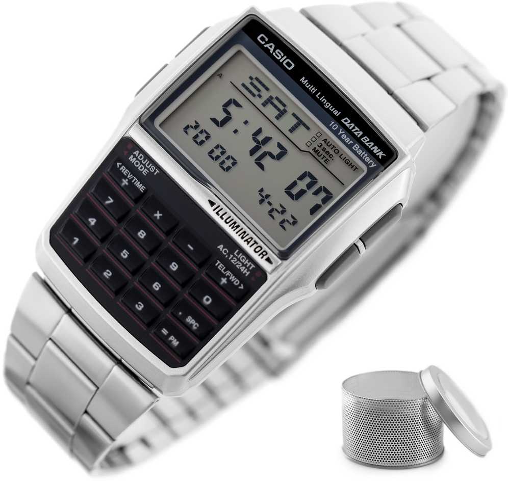 Laikrodis CASIO VINTAGE DATABANK MALE WATCH DBC-32D-1ADF (zd162b) + BOX