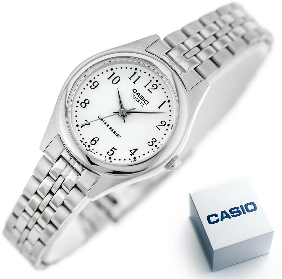 CASIO LTP-1129A-7BH moteriškas laikrodis (zd602a) + dėžutė