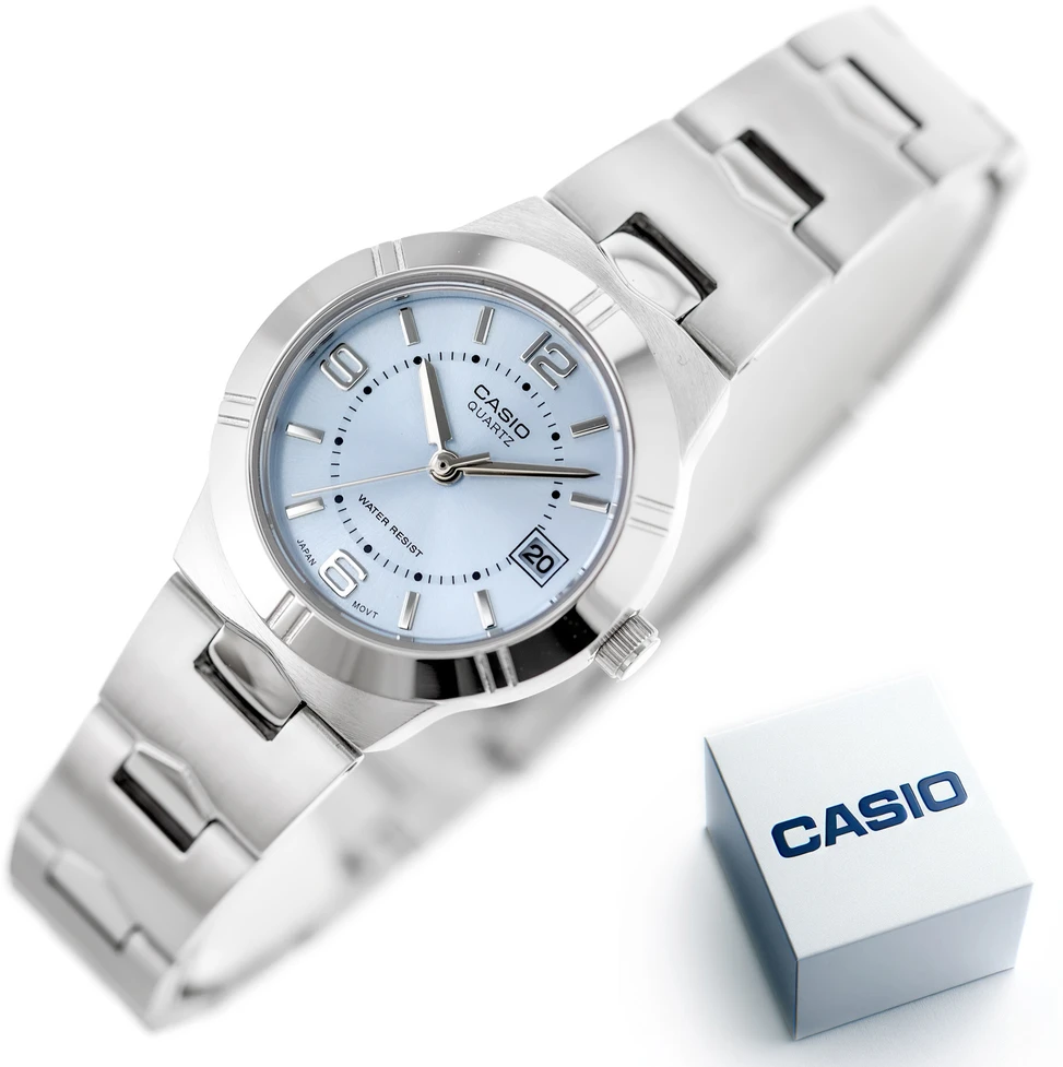CASIO MOTERIŠKAS LAIKRODIS LTP-1241D-2A + DĖŽUTĖ