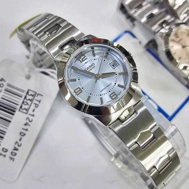 CASIO MOTERIŠKAS LAIKRODIS LTP-1241D-2A + DĖŽUTĖ