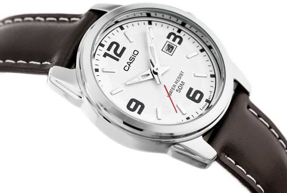 CASIO Moteriškas laikrodis LTP-1314L 7AV - MIYOTA mechanizmas, odinis dirželis
