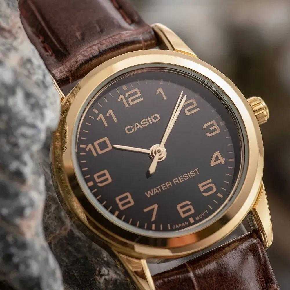Casio Moterų kolekcijos laikrodis LTP-V001GL-1B + dėžutė