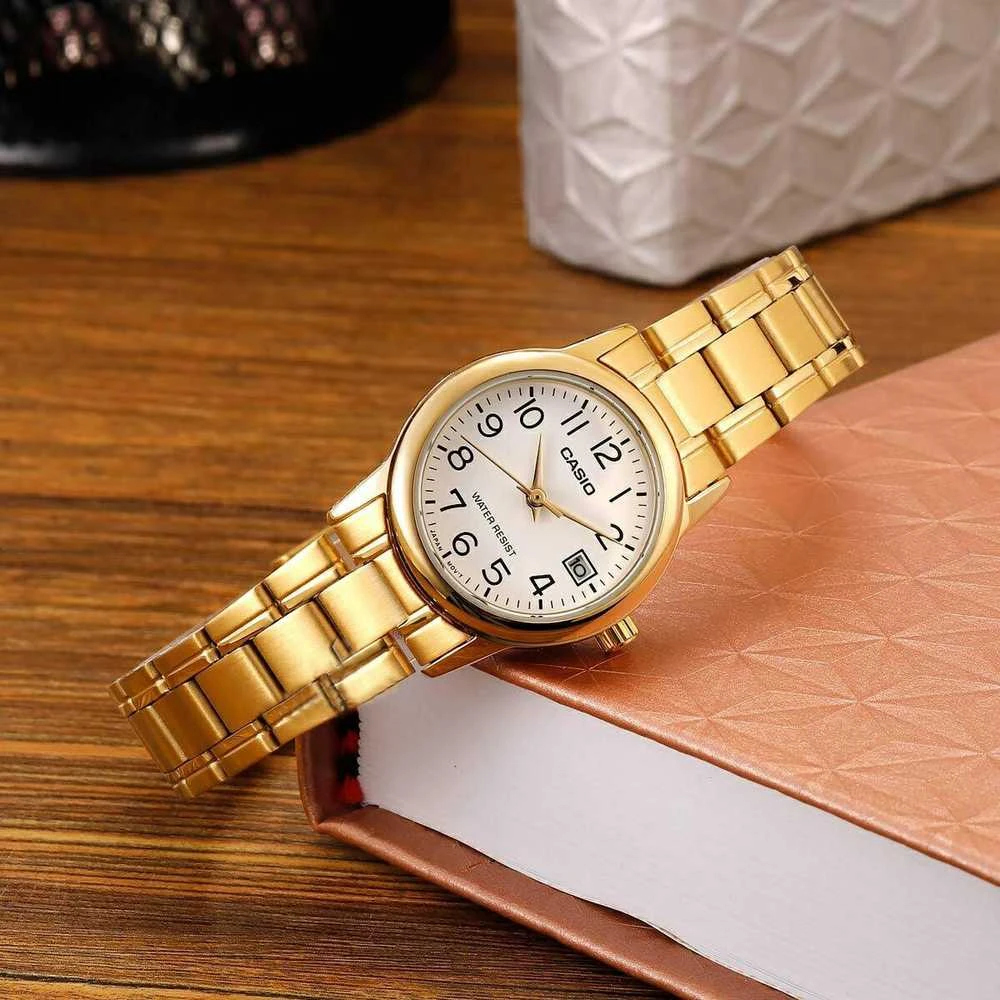 Laikrodis CASIO LTP-V002G-7B2UDF WOMEN'S WATCH (zd587g) + BOX