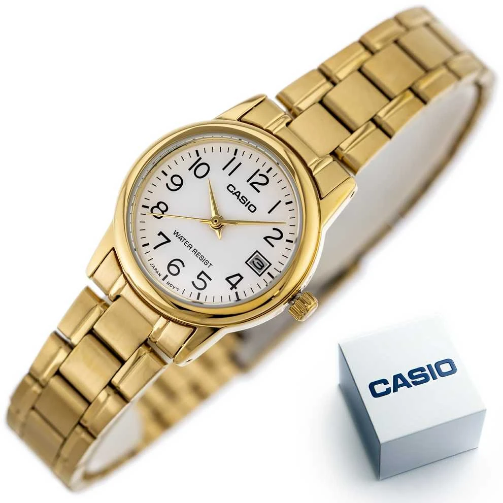 Laikrodis CASIO LTP-V002G-7B2UDF WOMEN'S WATCH (zd587g) + BOX