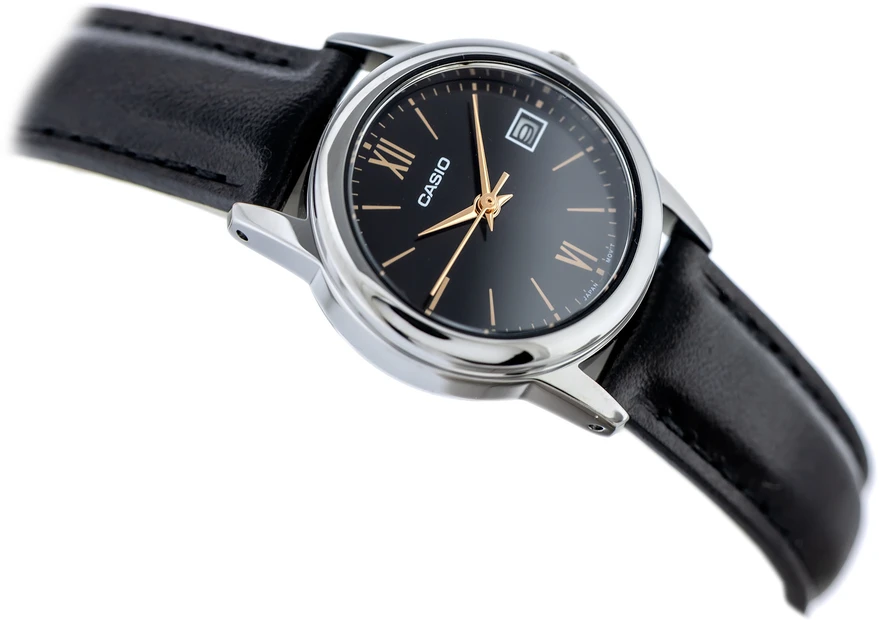 CASIO LTP-V002L-1B3UDF moteriškas laikrodis (zd584j) + dėžutė