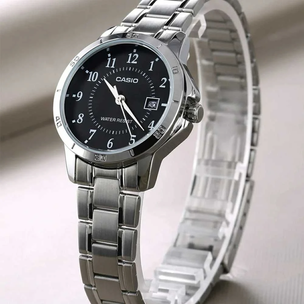 CASIO LTP-V004D-1BUDF moteriškas laikrodis (zd568a) + dėžutė