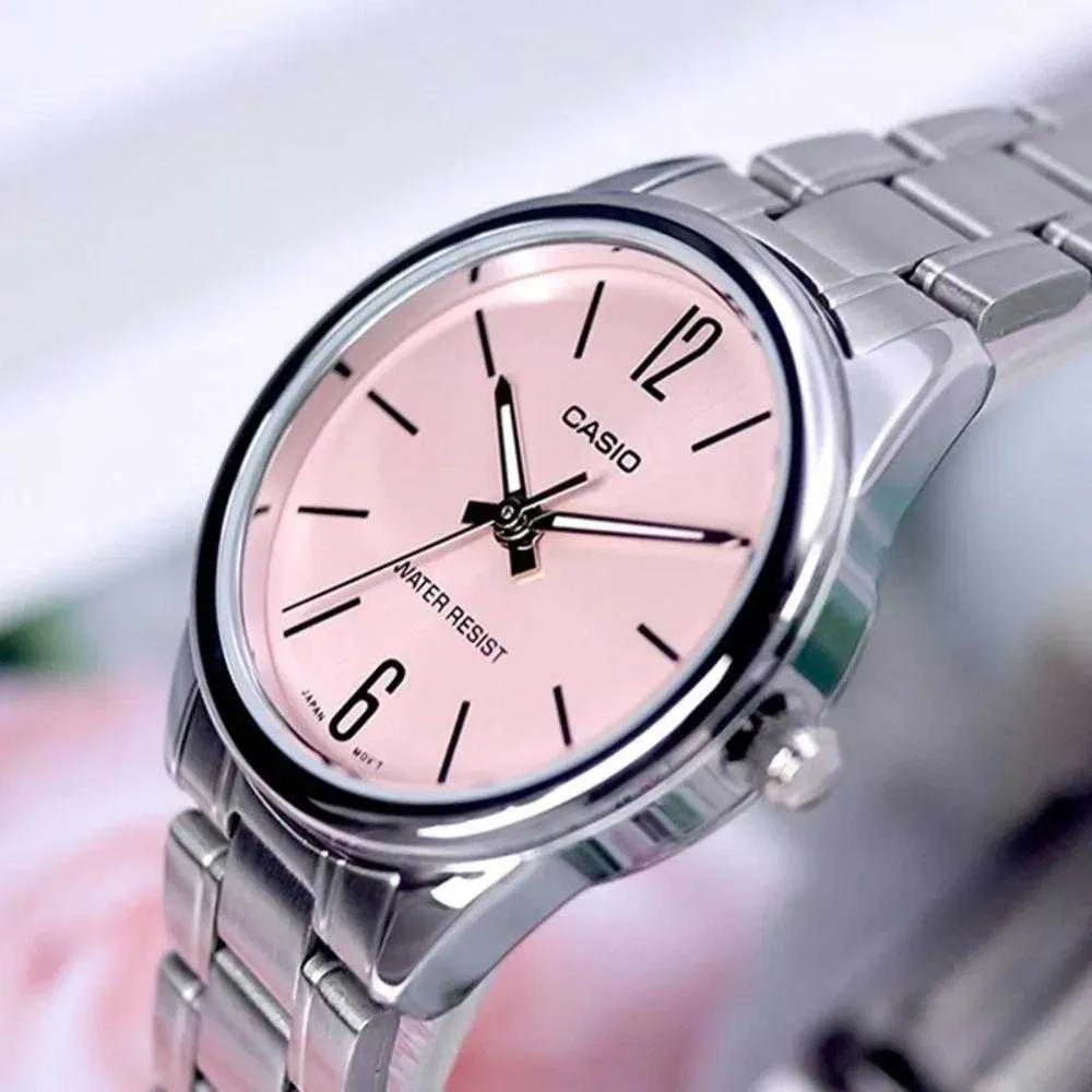 CASIO LTP-V005D-4BUDF moteriškas laikrodis (zd586a) + dėžutė