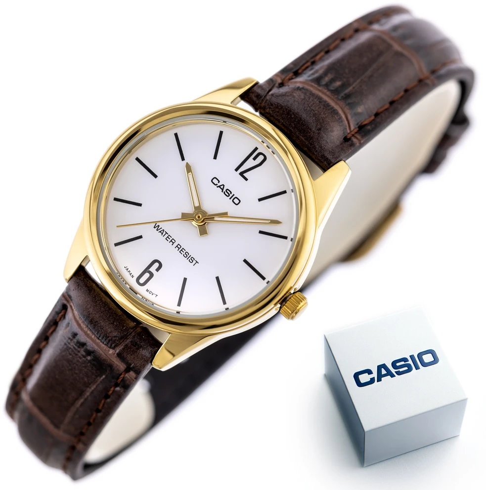 Casio kolekcijos moteriškas laikrodis LTP-V005GL-7B (zd582h) + dėžutė