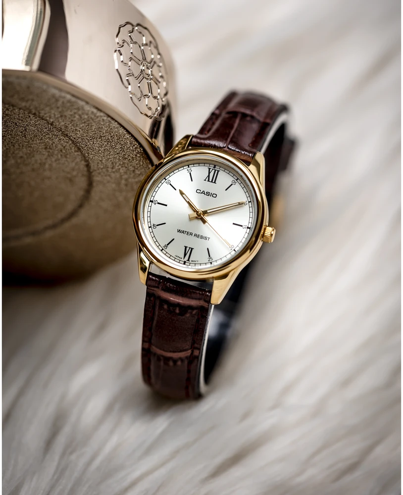 Casio Kolekcinis moteriškas laikrodis LTP-V005GL-9BUDF (zd582k) + DĖŽUTĖ