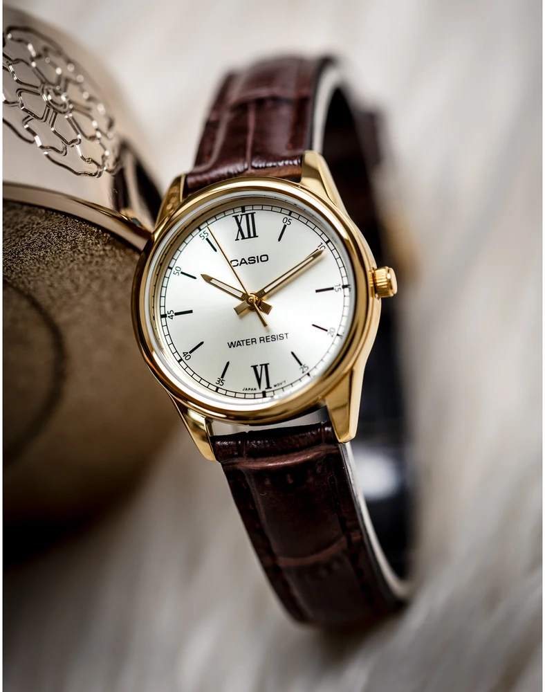 Casio Kolekcinis moteriškas laikrodis LTP-V005GL-9BUDF (zd582k) + DĖŽUTĖ