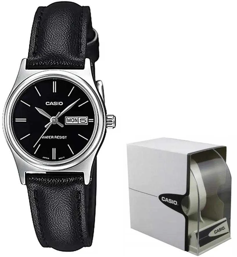 Laikrodis moterims CASIO LTP-V006L-1B2 (zd576b) + dėžutė