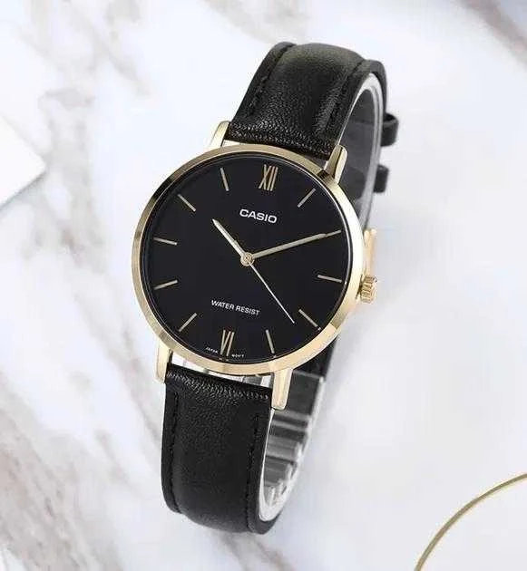 CASIO LTP-VT01GL-1B moteriškas laikrodis + dėžutė (zd634a)