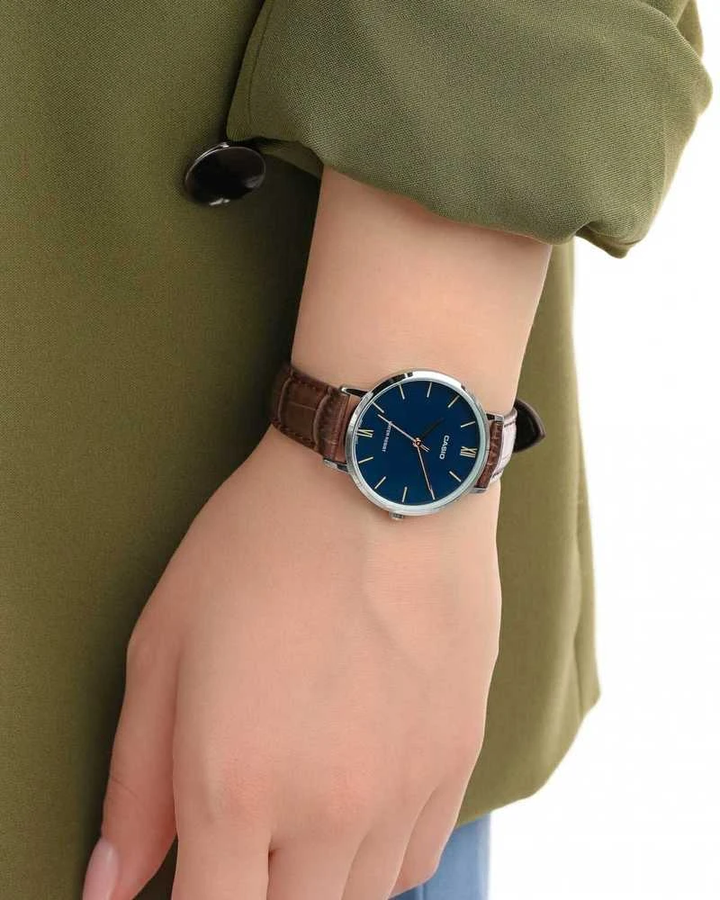 Laikrodis moterims CASIO LTP-VT01L-2B2UDF (zd595a) + dėžutė