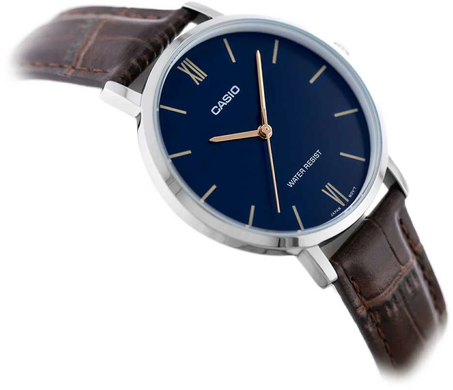 Laikrodis moterims CASIO LTP-VT01L-2B2UDF (zd595a) + dėžutė