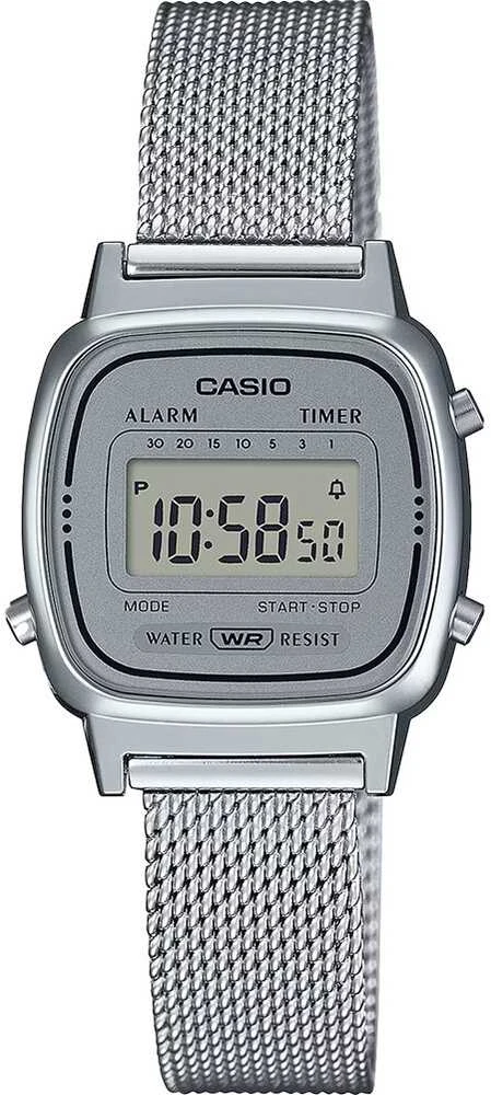 Casio Moteriškas Laikrodis Retro Vintage LA670WEM-7DF - Sidabrinis