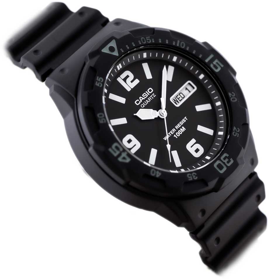 Casio MRW-200H-1B2VEF rankinis laikrodis Kvartcas Laikrodis su apyranke Kištukinis Juoda
