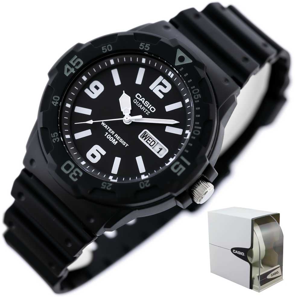 Casio MRW-200H-1B2VEF rankinis laikrodis Kvartcas Laikrodis su apyranke Kištukinis Juoda