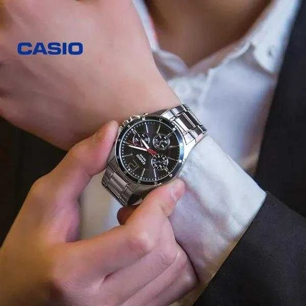 Laikrodis CASIO MEN'S WATCH MTP-1374D-1AV (zd063b) + BOX
