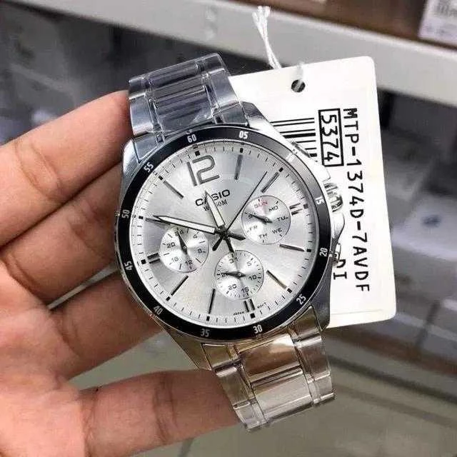 Casio MTP-1374D-7A vyriškas laikrodis (zd063e) + dėžutė