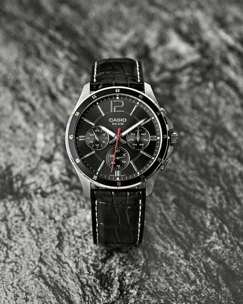 Laikrodis vyrams CASIO MTP-1374L 1AV (zd064b) + dėžutė