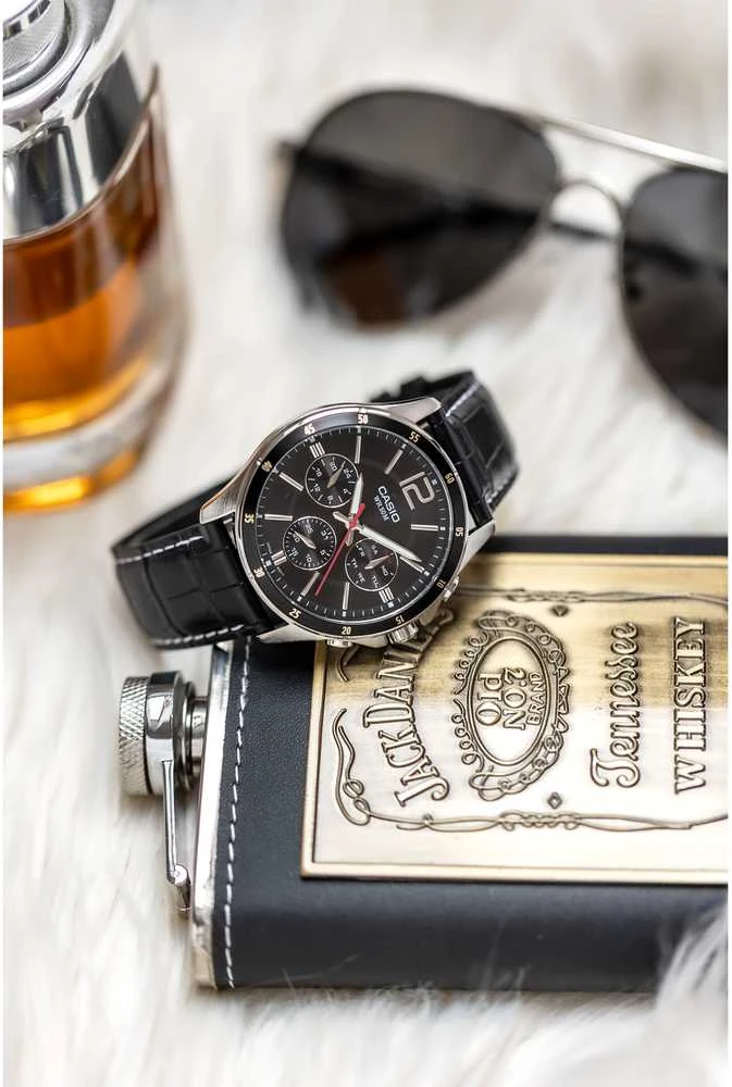 Laikrodis vyrams CASIO MTP-1374L 1AV (zd064b) + dėžutė