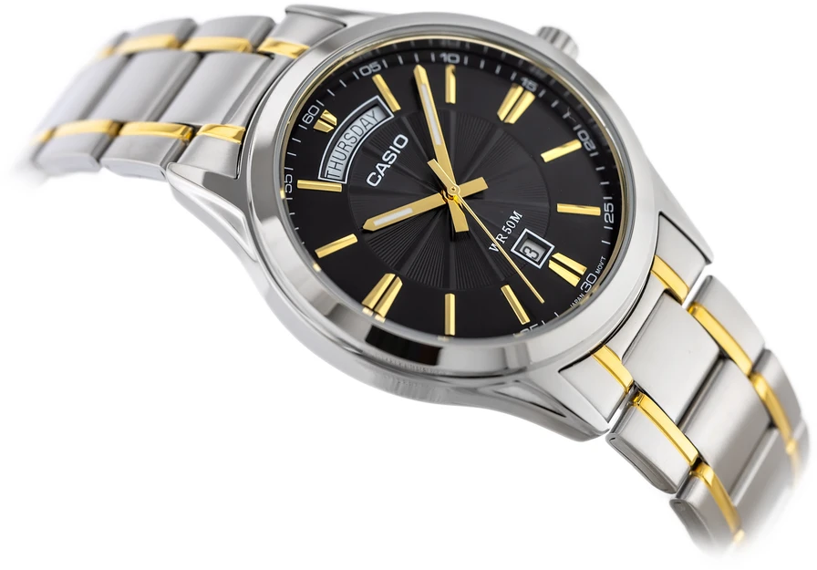 Vyriškas laikrodis CASIO MTP-1381G-1A (zd191d) + BOX