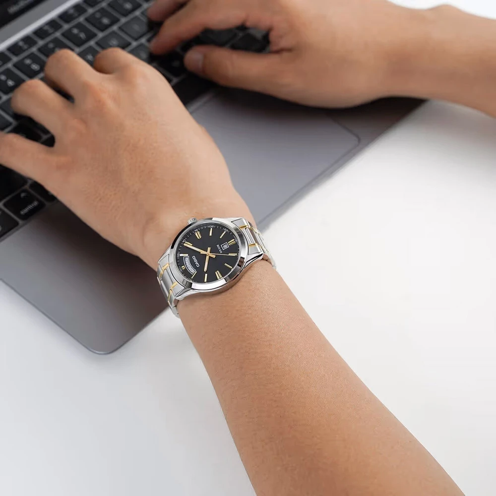 Vyriškas laikrodis CASIO MTP-1381G-1A (zd191d) + BOX
