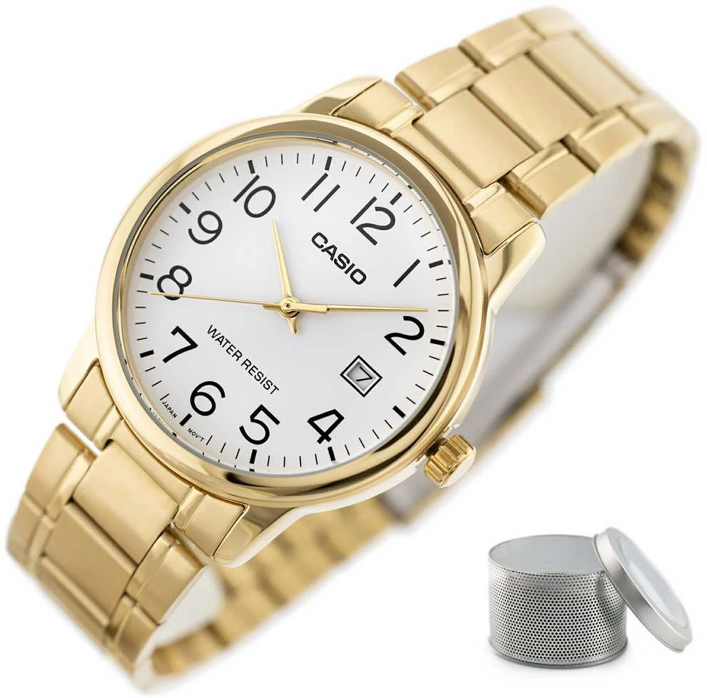 Laikrodis vyrams CASIO MTPV002G-7BUDF (zd103b) + dėžutė