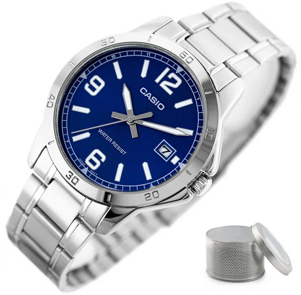 Laikrodis vyrams CASIO MTP-V004D-2B (zd047g) + BOX