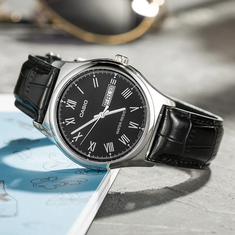 CASIO MTP-V006L-1B VYRIŠKAS LAIKRODIS (zd210a) + DĖŽUTĖ