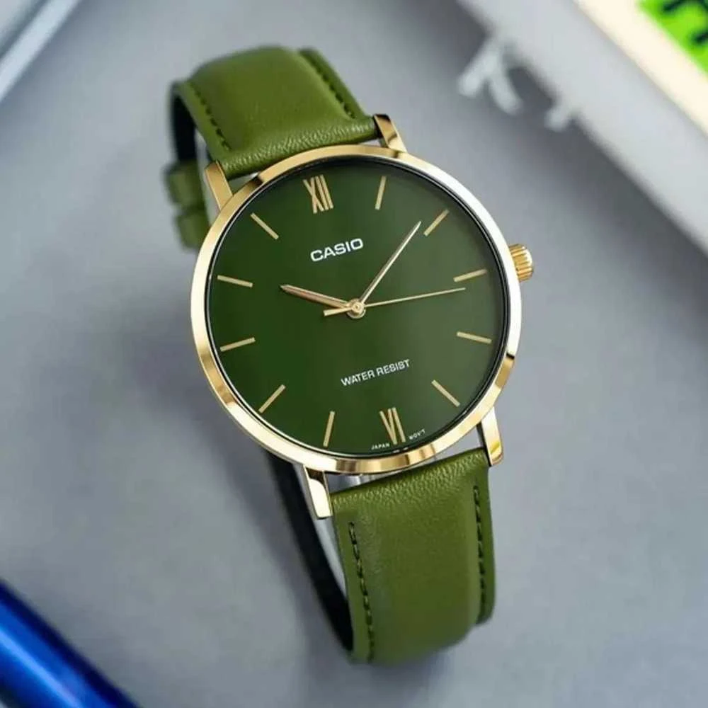 Laikrodis CASIO MEN'S WATCH MTP-VT01GL-3B + BOX