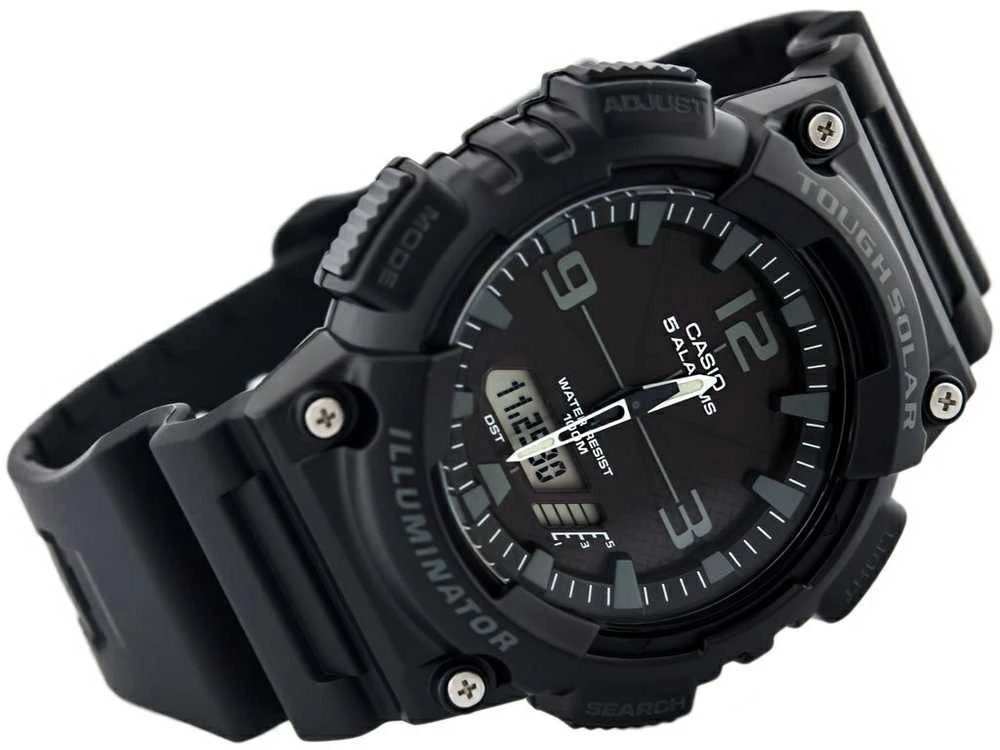 Laikrodis CASIO MEN S WATCH AQ-S810W 1A2V (zd044b) - SOLAR POWERED + BOX