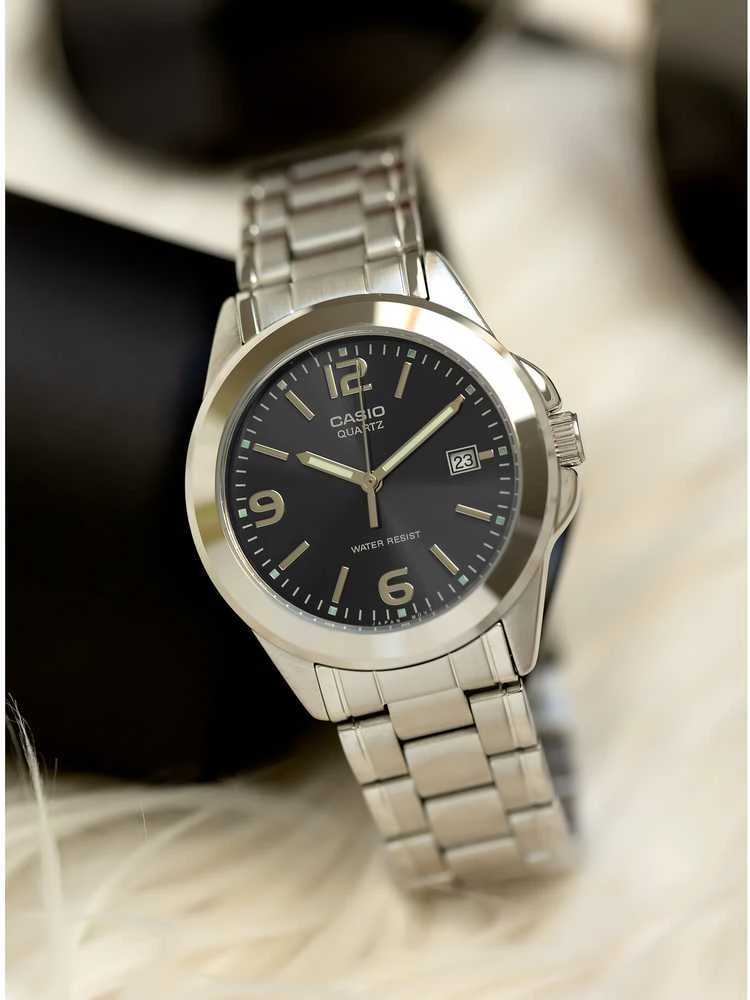 Casio MTP-1215A-1ADF vyriškas laikrodis + dėžutė