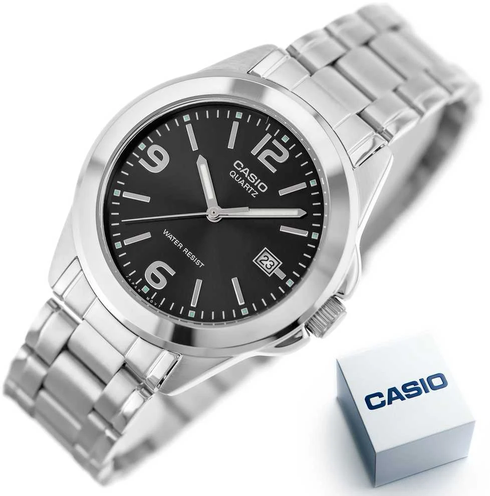 Casio MTP-1215A-1ADF vyriškas laikrodis + dėžutė