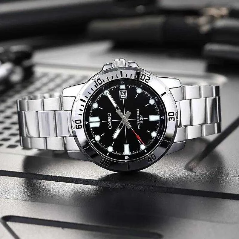 CASIO VYRIŠKAS LAIKRODIS MTP-VD01D-1EV (zd185a) + DĖŽUTĖ
