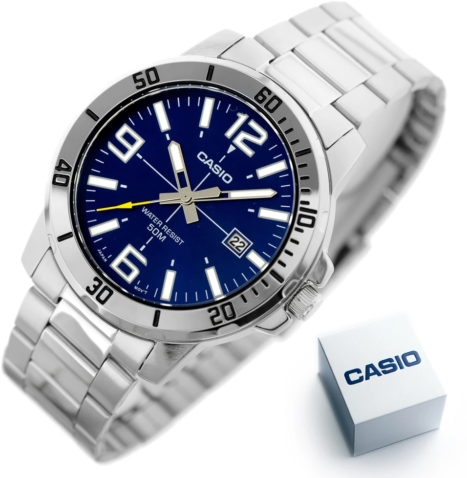 Laikrodis vyrams CASIO MTP-VD01D-2B (zd175a) + BOX