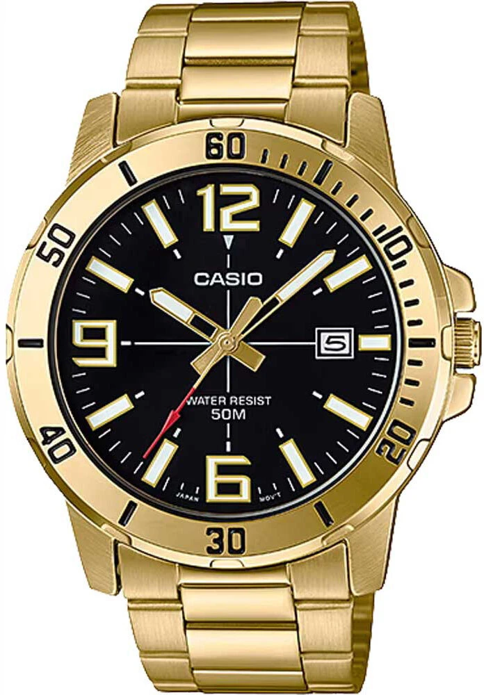 Laikrodis CASIO MTP-VD01G-1B MEN'S WATCH + BOX
