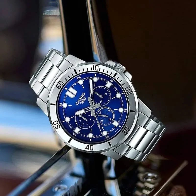 Vyriškas laikrodis CASIO MTP-VD300D-2E (zd268b) + BOX