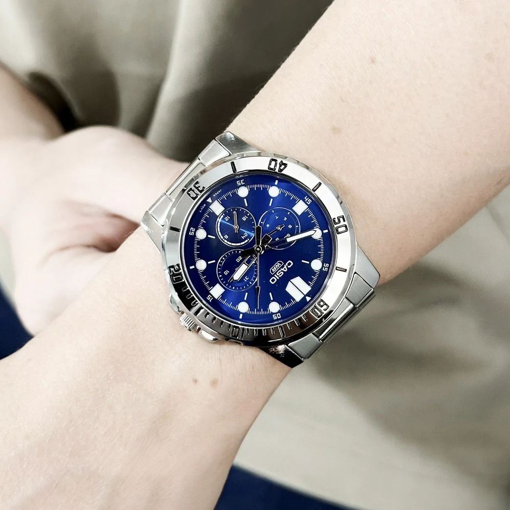 Vyriškas laikrodis CASIO MTP-VD300D-2E (zd268b) + BOX