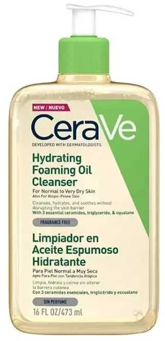 Drėkinamasis putojantis prausimosi aliejus Cerave Hydrating Foaming Oil Cleanser, 473 ml