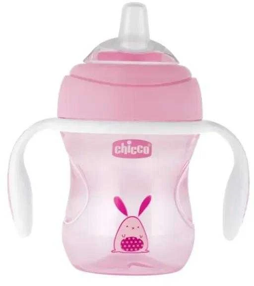 "Chicco" puodelis rožinės spalvos, 4m+