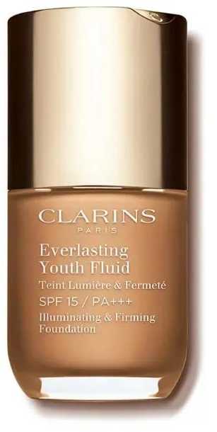 „Clarins Everlasting Youth fluidas“ (šviesinamasis ir stangrinamasis makiažo pagrindas), 30 ml, 114