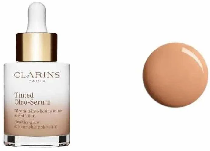 Clarins tonuotas makiažo pagrindas „Oleo Glow“ serumas 03, 30 ml