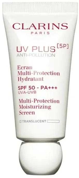 „Clarins UV Plus [5P]“ daugiafunkcinis drėkinamasis kremas nuo saulės SPF50, 30 ml