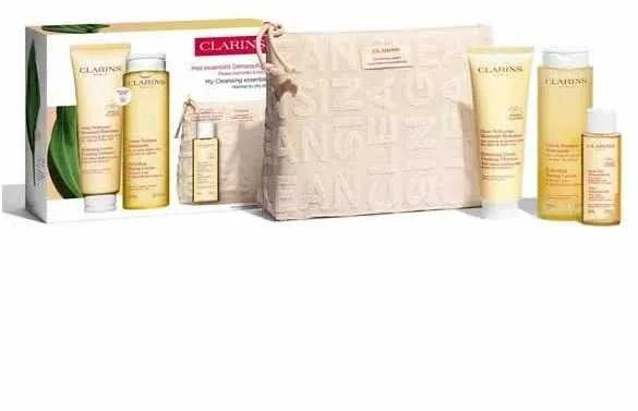 Clarins drėkinamasis švelnus putojantis valiklis, 125 ml rinkinys, 4 dalys